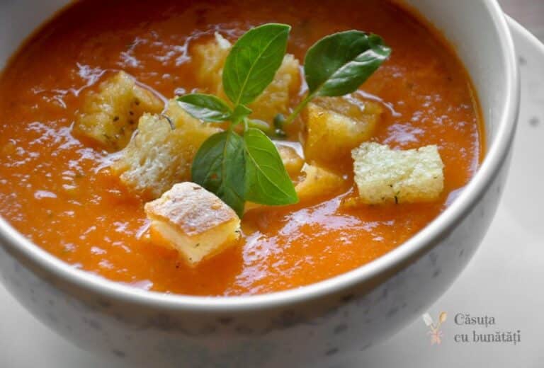 Supa de rosii cu busuioc, reteta simpla, in stil, italian VIDEO