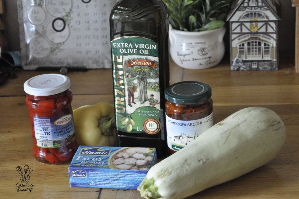 Calamari provensali cu roșii deshidratate 2 ingrediente pentru calamari provensali