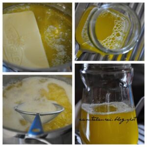 preparare unt ghee