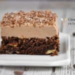 prajitura cu crema ganache de ciocolata si cafea