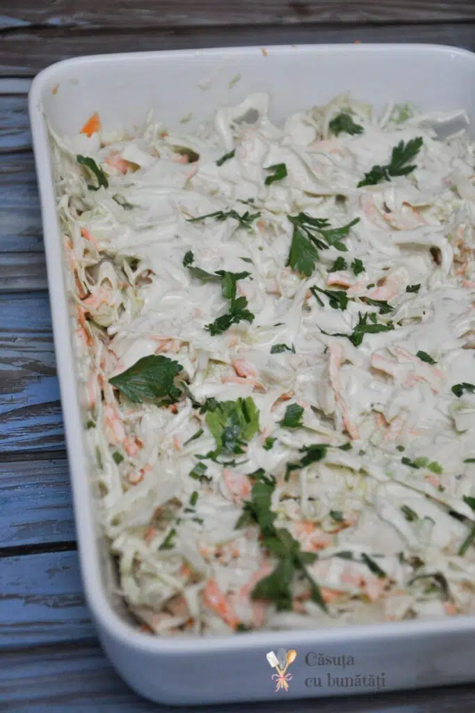 Salata Coleslaw, reteta simpla, ieftina, delicioasa VIDEO 5 salata coleslaw