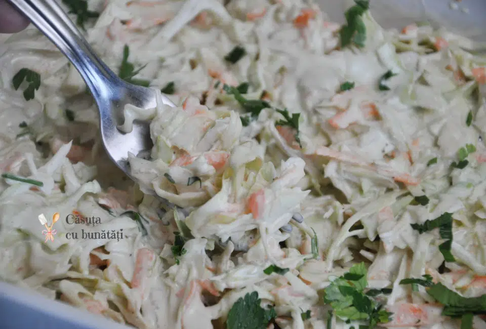 Salata Coleslaw, reteta simpla, ieftina, delicioasa VIDEO 1 salata coleslaw