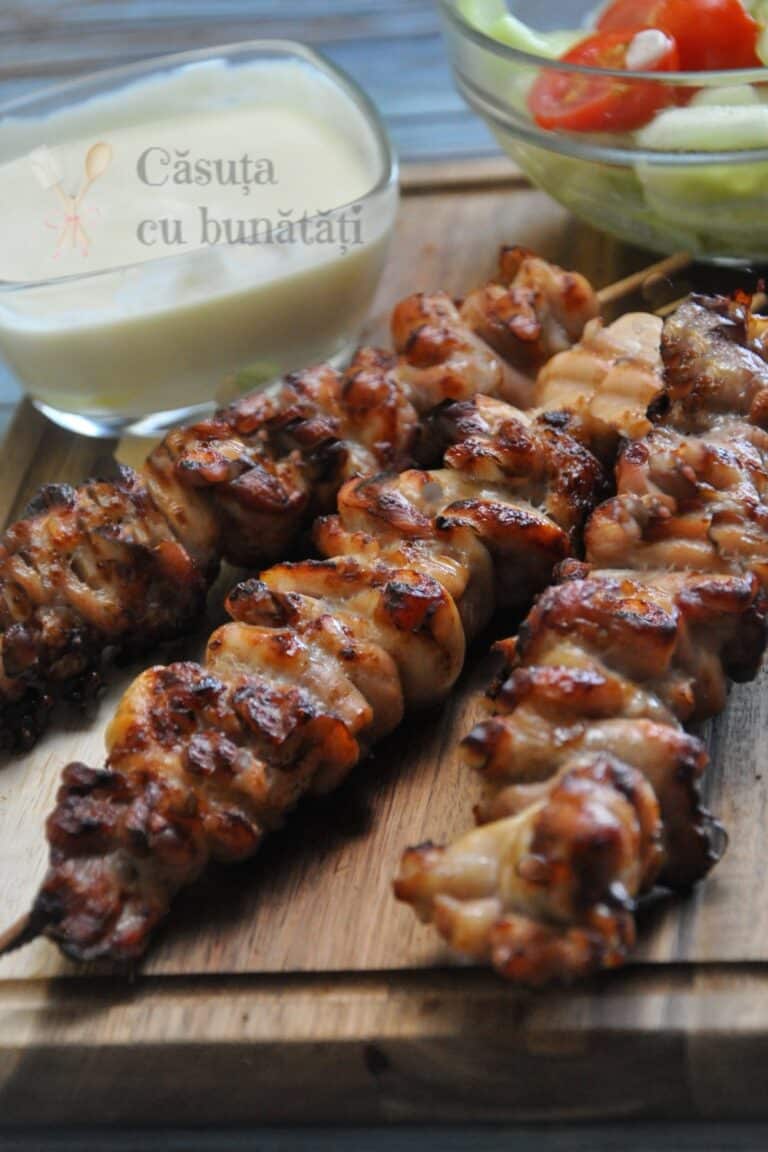 souvlaki de pui frigarui de pui in stil grecesc