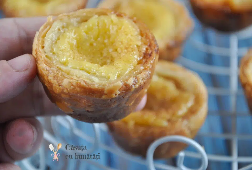 Pasteis de Nata, delicioasele tarte portugheze cu crema de vanilie VIDEO 5 tarte pasteis de nata