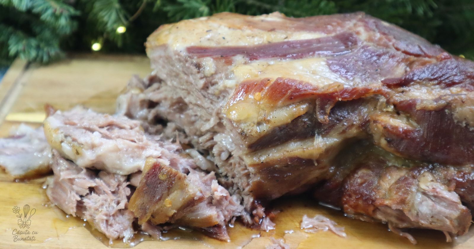 Ceafă de porc marinată la cuptor – friptura care umple casa de miros bun