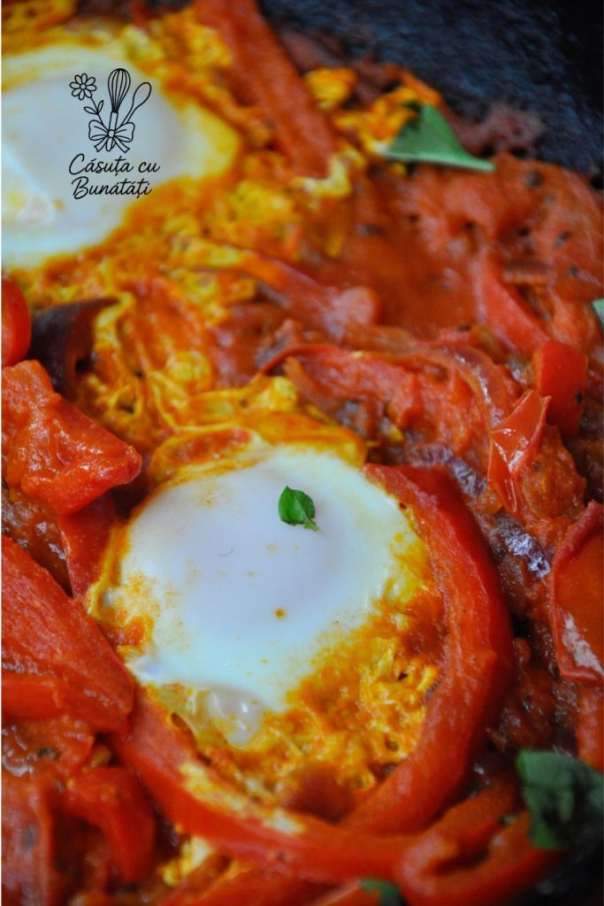 Shakshuka reteta orientala de ghiveci de legume cu oua 5 shakshuka cu oua rosii ardei