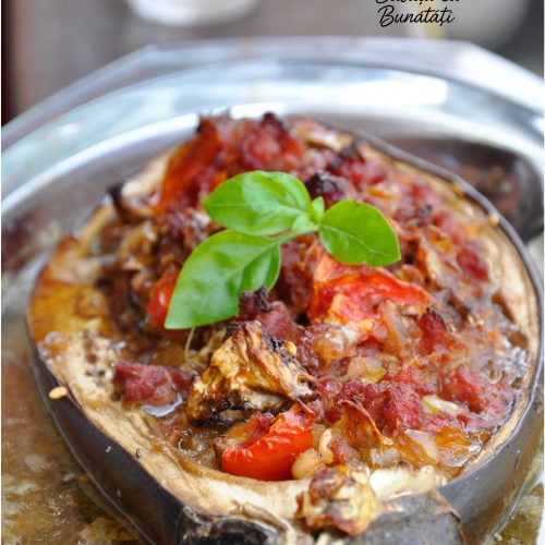 Vinete umplute cu carne tocată și orez, rețeta simplă 3 vinete umplute cu carne tocata orez si legume